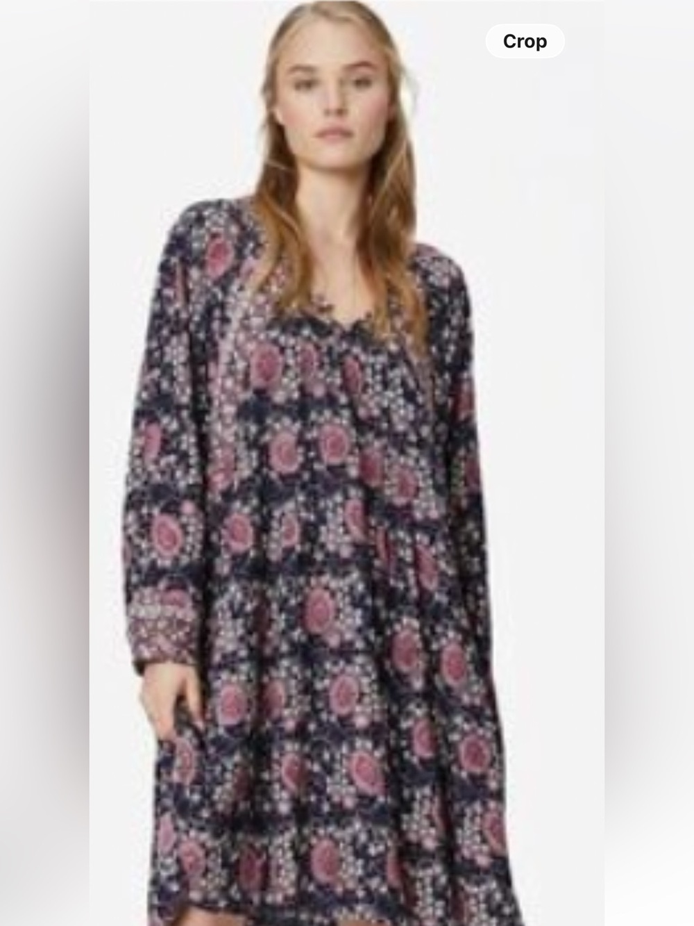 Natalie Martin Fiore Short Dress in Vintage Flowers Violet Size Medium